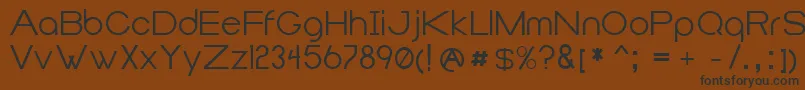 Duma Font – Black Fonts on Brown Background