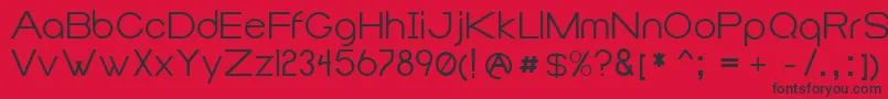 Duma Font – Black Fonts on Red Background