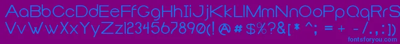 Duma Font – Blue Fonts on Purple Background