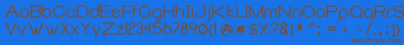 Шрифт Duma – коричневые шрифты на синем фоне