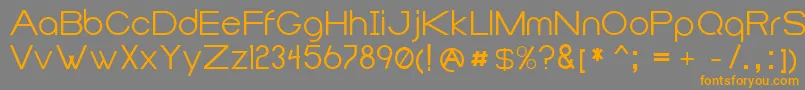 Duma-Schriftart – Orangefarbene Schriften auf grauem Hintergrund