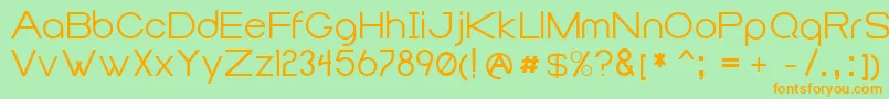 Duma Font – Orange Fonts on Green Background