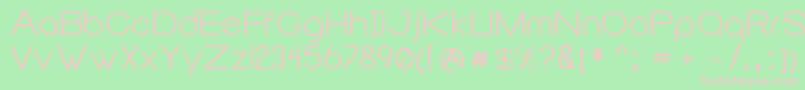 Duma Font – Pink Fonts on Green Background