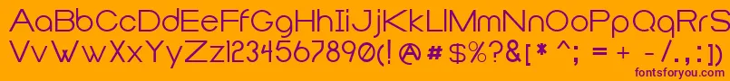 Duma Font – Purple Fonts on Orange Background
