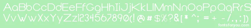 Duma Font – White Fonts on Green Background