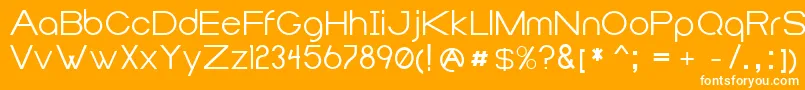 Duma Font – White Fonts on Orange Background