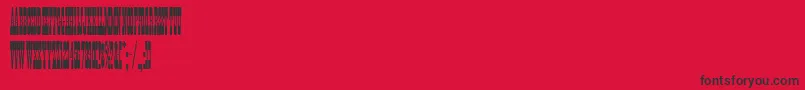 フォントPonderosa – 赤い背景に黒い文字