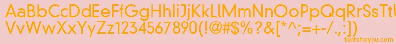 ReductoLightSsiLight Font – Orange Fonts on Pink Background