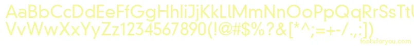 ReductoLightSsiLight Font – Yellow Fonts on White Background