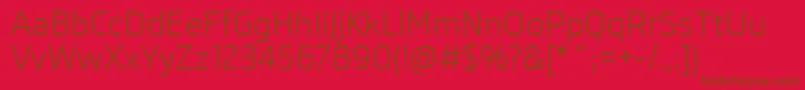 SkodaPro Font – Brown Fonts on Red Background