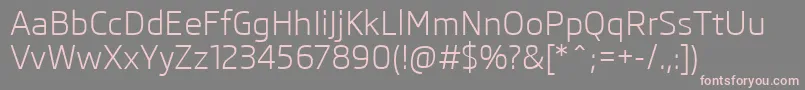 SkodaPro Font – Pink Fonts on Gray Background