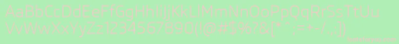 SkodaPro Font – Pink Fonts on Green Background