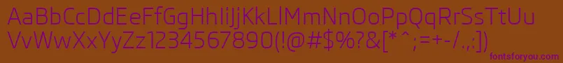 SkodaPro Font – Purple Fonts on Brown Background