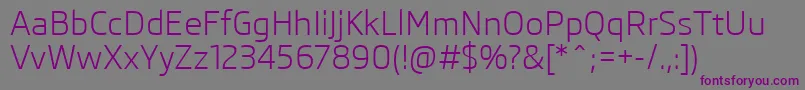 SkodaPro Font – Purple Fonts on Gray Background