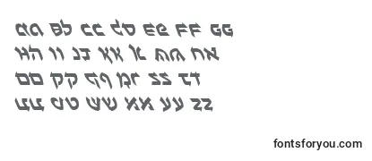 BenZionLeftalic Font