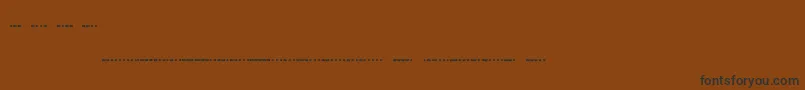 Шрифт Morsecode – чёрные шрифты на коричневом фоне