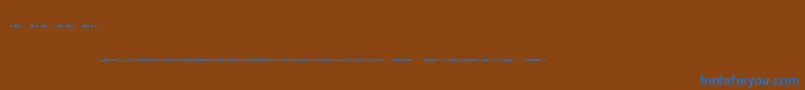 Шрифт Morsecode – синие шрифты на коричневом фоне