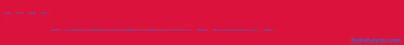 Morsecode Font – Blue Fonts on Red Background