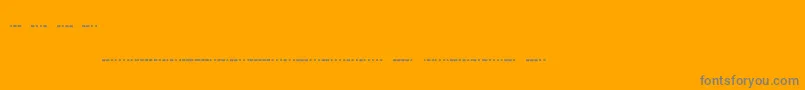Шрифт Morsecode – серые шрифты на оранжевом фоне