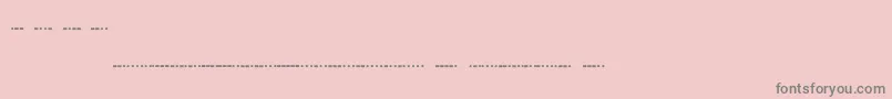 Morsecode Font – Gray Fonts on Pink Background