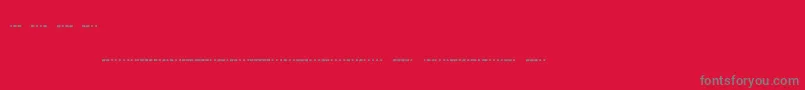 Morsecode Font – Gray Fonts on Red Background