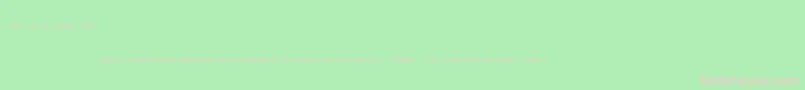 Morsecode Font – Pink Fonts on Green Background