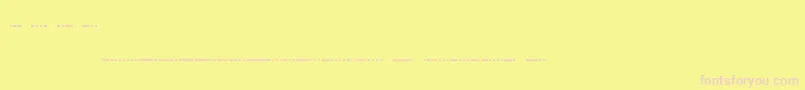 Шрифт Morsecode – розовые шрифты на жёлтом фоне