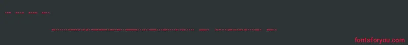 Шрифт Morsecode – красные шрифты на чёрном фоне