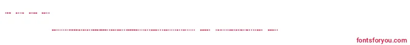 Шрифт Morsecode – красные шрифты на белом фоне