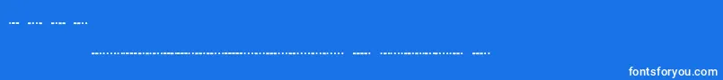 フォントMorsecode – 青い背景に白い文字
