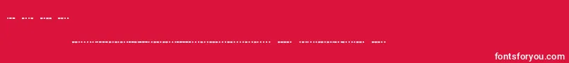 Шрифт Morsecode – белые шрифты на красном фоне