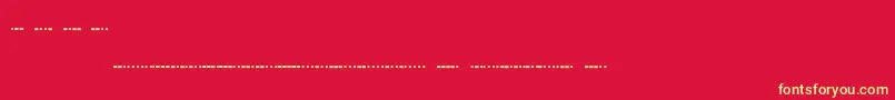 Шрифт Morsecode – жёлтые шрифты на красном фоне