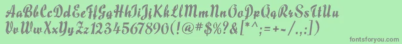 MaizeMf Font – Gray Fonts on Green Background