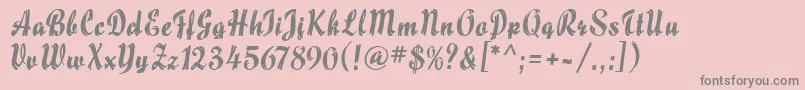 MaizeMf Font – Gray Fonts on Pink Background