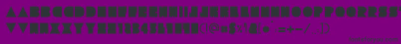 TresdiasBlack Font – Black Fonts on Purple Background