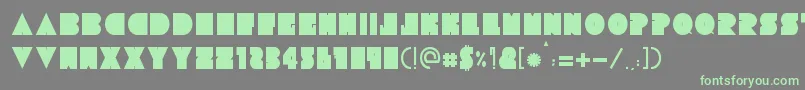 Więcej informacji o czcionce TresdiasBlack Czcionka TresdiasBlack – zielone czcionki na szarym tle