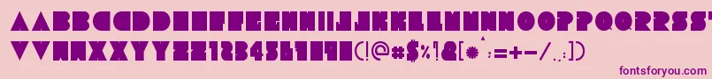 TresdiasBlack Font – Purple Fonts on Pink Background