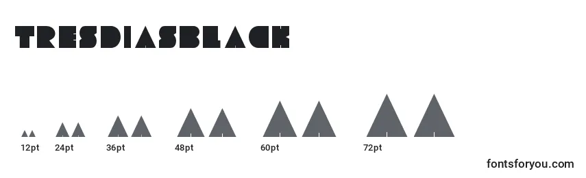 TresdiasBlack Font Sizes