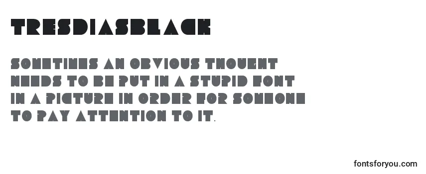 Review of the TresdiasBlack Font
