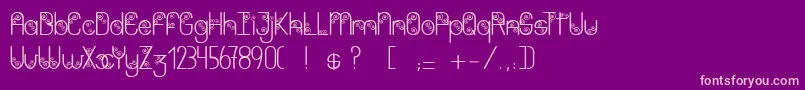 Purpleshadow Font – Pink Fonts on Purple Background