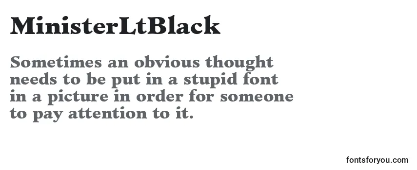Review of the MinisterLtBlack Font