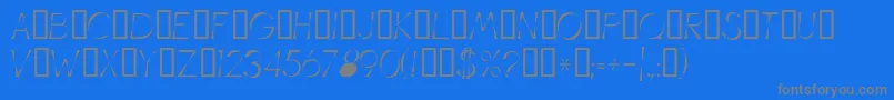Illusion Font – Gray Fonts on Blue Background