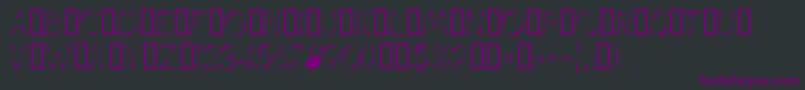 Illusion Font – Purple Fonts on Black Background