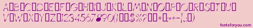 Illusion Font – Purple Fonts on Pink Background