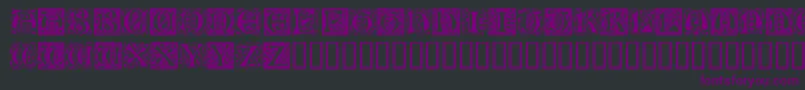RamoCaps Font – Purple Fonts on Black Background