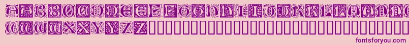 RamoCaps Font – Purple Fonts on Pink Background