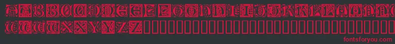 RamoCaps Font – Red Fonts on Black Background