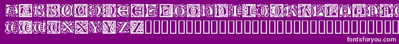 RamoCaps Font – White Fonts on Purple Background