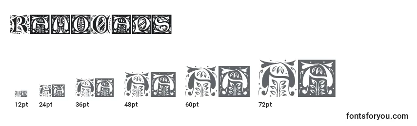 RamoCaps Font Sizes