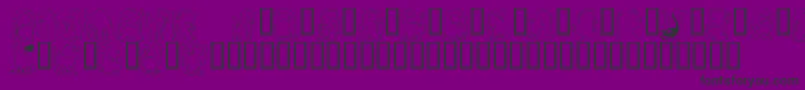 KrNickysDinos Font – Black Fonts on Purple Background